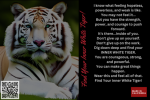 White Wines and White Tigers (My Wine Label) - What I would like my wine label to look like if ever granted the opportunity.