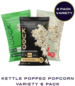 guilt-free protein popcorn - A delicious protein popcorn that comes in three flavors. 