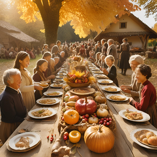 Fall Festival - A Harvest Festival in the United States is also called Thanksgiving. 