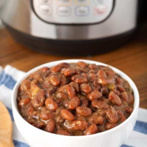 Instant Pot Ham and Pinto Beans - A recipe for a delicious bowl of ham and pinto beans.