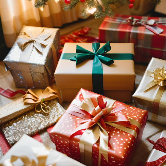 Awesome Gifts - Tips for Building Your Gift Stash - A variety of sizes and shapes of wrapped gifts.