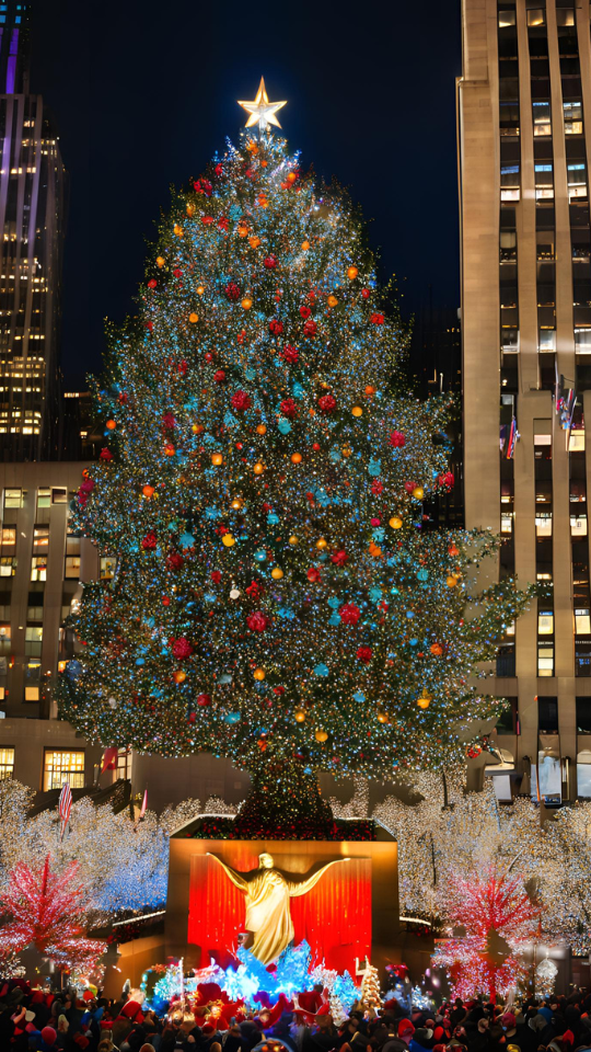 Season of Jy - Rockefeller Center Christmas Tree is a symbol of community unity and spirit.