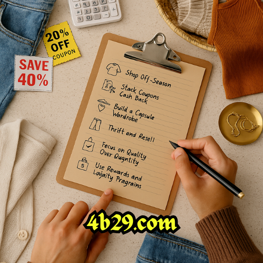 Stretch Your Clothing Budget Without Sacrificing Style - Check list for staying on budget.