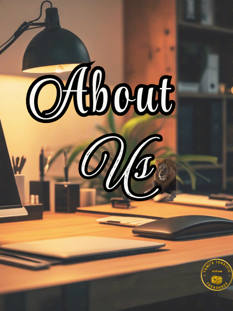 About Us - A warm setting of a home office.