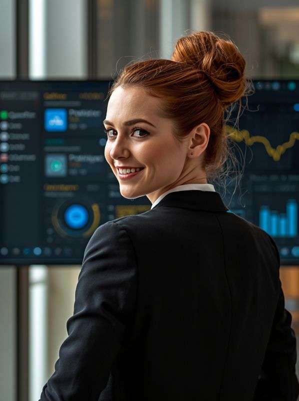 PonoAI for the World - Woman Entrepreneur working with BrandBrain AI assistant