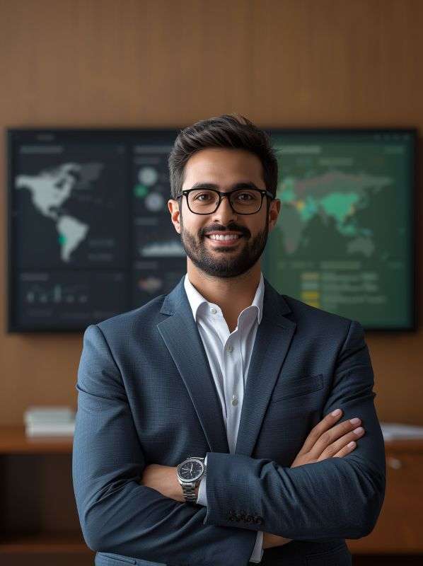 PonoAI for the World - happy business owner with the power of AI Chief of Staff